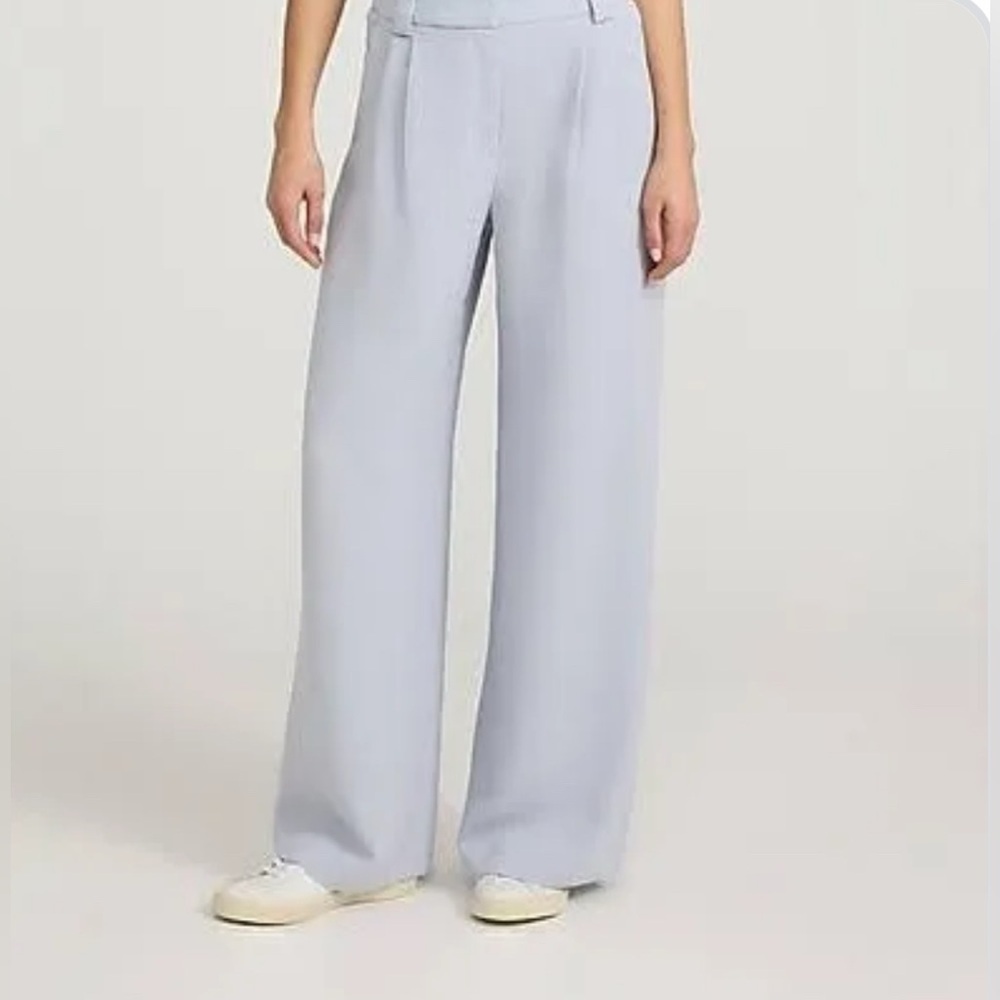 NWT Express High Rise Wide-Leg Pants- Baby Blue